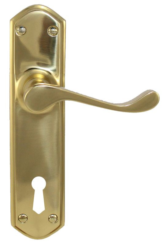 Superior Brass  Lever Lock (CC 57mm) PVD PB 200x48mm