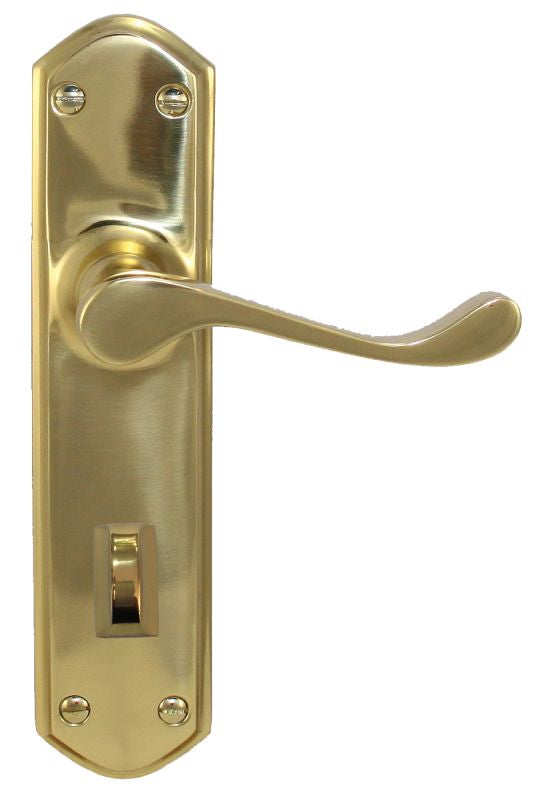 Superior Brass Lever Lock Privacy PVD PB 200x48mm