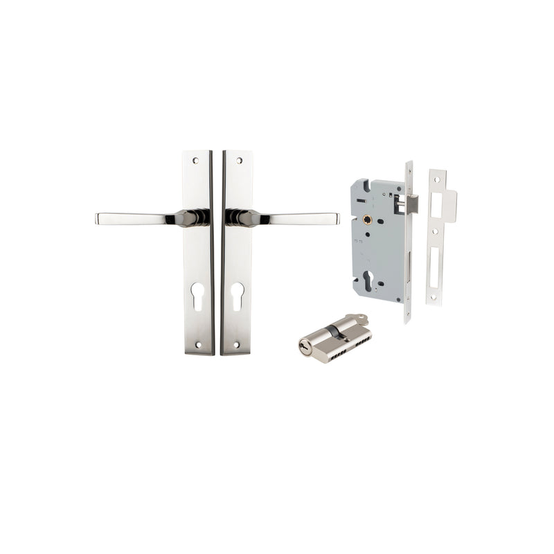 IVER ANNECY DOOR LEVER HANDLE ON RECTANGULAR BACKPLATE - CUSTOMISE TO YOUR NEEDS