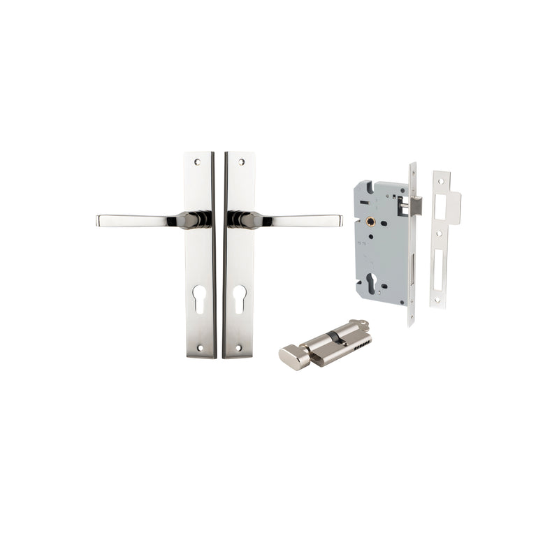 IVER ANNECY DOOR LEVER HANDLE ON RECTANGULAR BACKPLATE - CUSTOMISE TO YOUR NEEDS