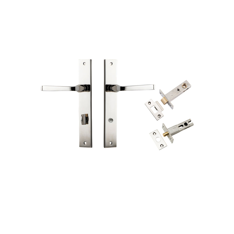 IVER ANNECY DOOR LEVER HANDLE ON RECTANGULAR BACKPLATE - CUSTOMISE TO YOUR NEEDS