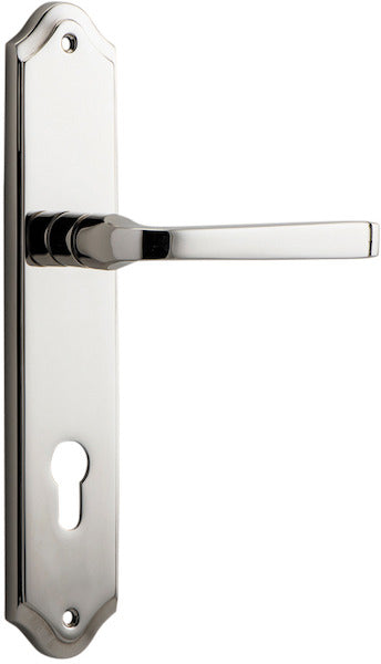 IVER ANNECY DOOR LEVER HANDLE ON SHOULDERED BACKPLATE - CUSTOMISE TO YOUR NEEDS