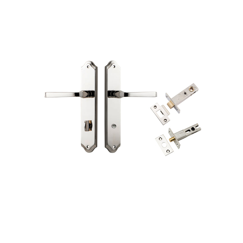 IVER ANNECY DOOR LEVER HANDLE ON SHOULDERED BACKPLATE - CUSTOMISE TO YOUR NEEDS