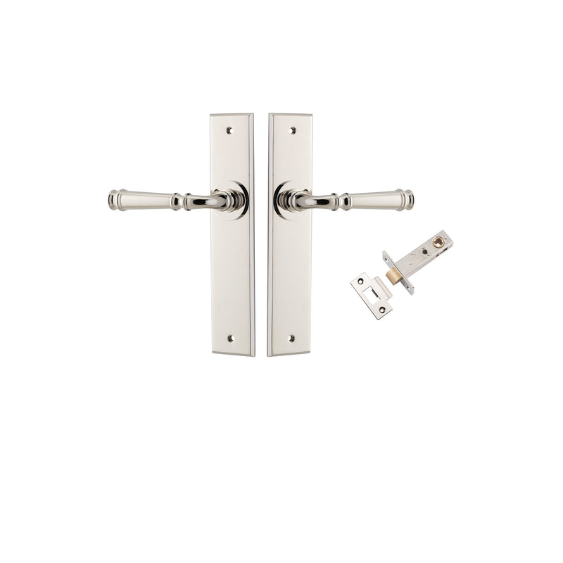 IVER VERONA DOOR LEVER HANDLE ON CHAMFERED BACKPLATE - CUSTOMISE TO YOUR NEEDS