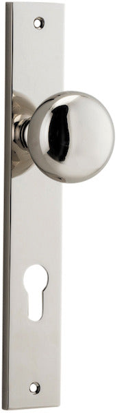 IVER CAMBRIDGE DOOR KNOB ON RECTANGULAR BACKPLATE - CUSTOMISE TO YOUR NEEDS