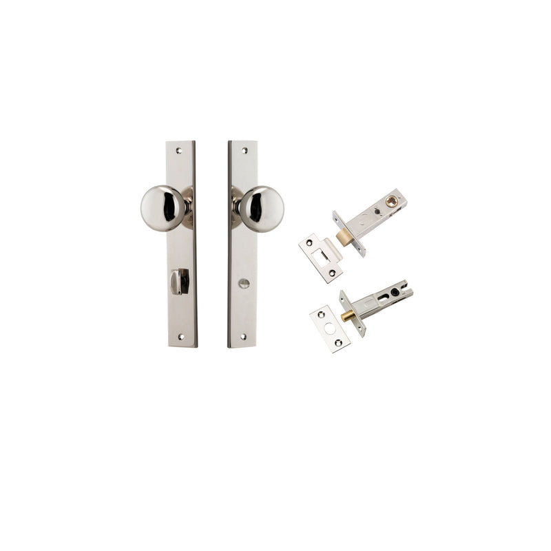 IVER CAMBRIDGE DOOR KNOB ON RECTANGULAR BACKPLATE - CUSTOMISE TO YOUR NEEDS