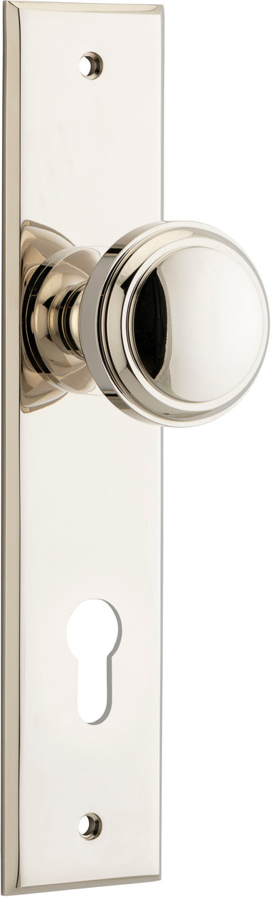 IVER PADDINGTON DOOR KNOB ON CHAMFERED BACKPLATE - CUSTOMISE TO YOUR NEEDS