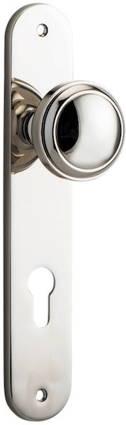 IVER PADDINGTON DOOR KNOB ON OVAL BACKPLATE - CUSTOMISE TO YOUR NEEDS