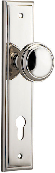 IVER PADDINGTON DOOR KNOB ON STEPPED BACKPLATE - CUSTOMISE TO YOUR NEEDS