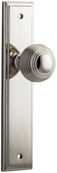 IVER GUILDFORD DOOR KNOB ON STEPPED BACKPLATE - CUSTOMISE TO YOUR NEEDS