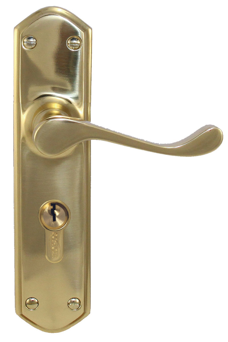 Superior Brass Lever Lock (CC 47.6mm) PVD PB 230x48mm