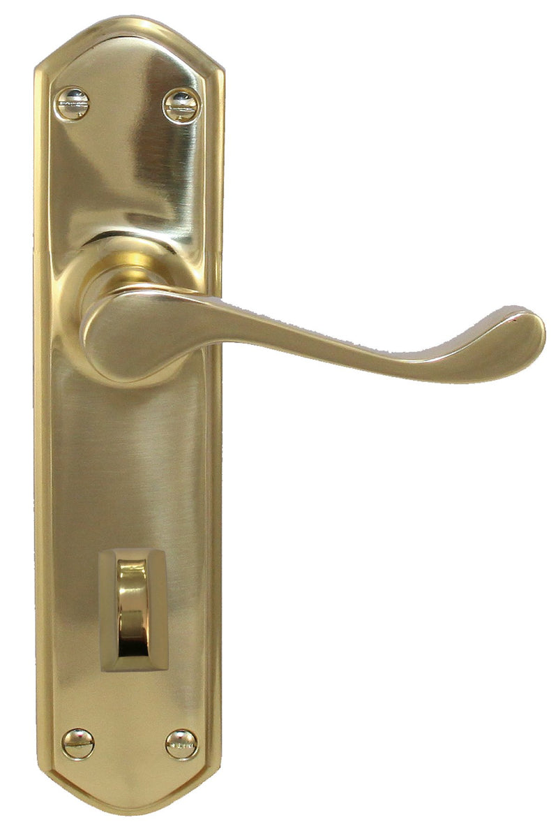 Superior Brass  Lever Lock Privacy PVD PB 30x48mm