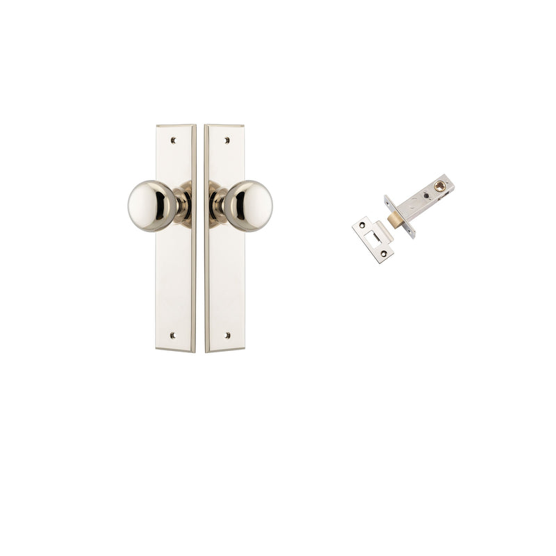 IVER CAMBRIDGE DOOR KNOB ON CHAMFERED BACKPLATE - CUSTOMISE TO YOUR NEEDS