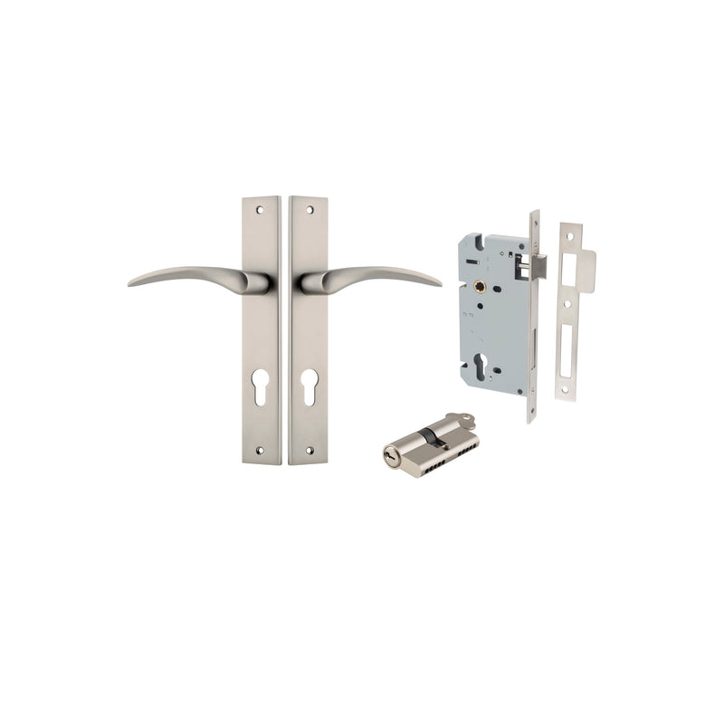 IVER OXFORD DOOR LEVER HANDLE ON RECTANGULAR BACKPLATE - CUSTOMISE TO YOUR NEEDS