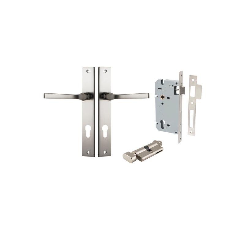 IVER ANNECY DOOR LEVER HANDLE ON RECTANGULAR BACKPLATE - CUSTOMISE TO YOUR NEEDS