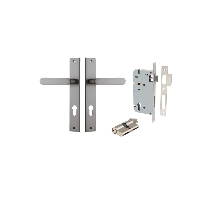 IVER BRONTE DOOR LEVER HANDLE ON RECTANGULAR BACKPLATE - CUSTOMISE TO YOUR NEEDS