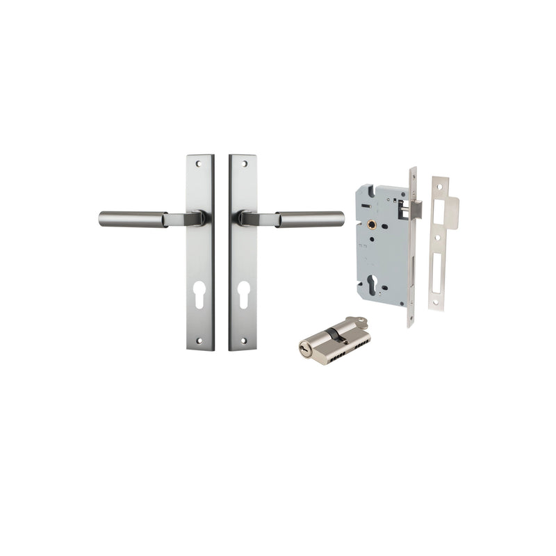 IVER BERLIN DOOR LEVER HANDLE ON RECTANGULAR BACKPLATE - CUSTOMISE TO YOUR NEEDS