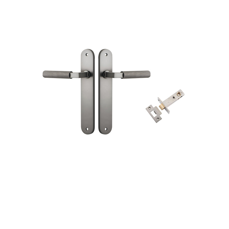 IVER BRUNSWICK DOOR LEVER HANDLE ON OVAL BACKPLATE - CUSTOMISE TO YOUR NEEDS