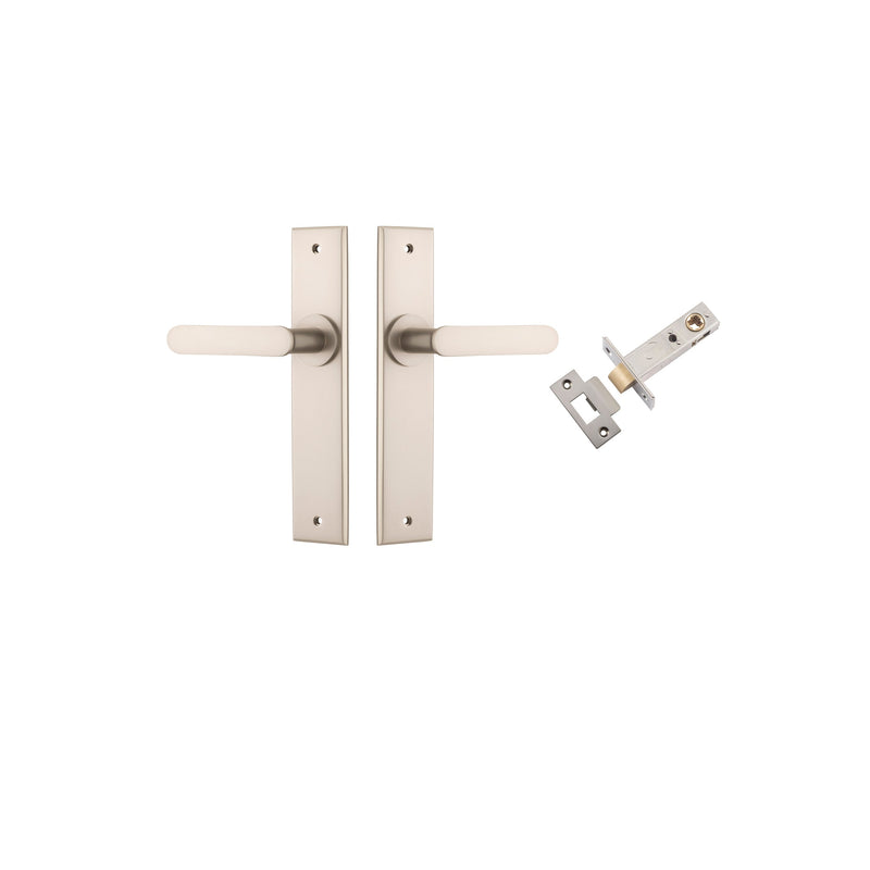 IVER BRONTE DOOR LEVER HANDLE ON CHAMFERED BACKPLATE - CUSTOMISE TO YOUR NEEDS