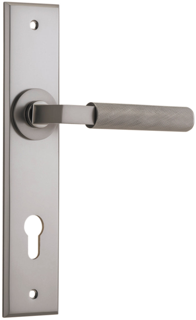 IVER BRUNSWICK DOOR LEVER HANDLE ON CHAMFERED BACKPLATE - CUSTOMISE TO YOUR NEEDS