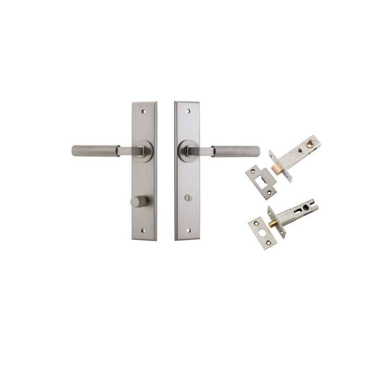 IVER BRUNSWICK DOOR LEVER HANDLE ON CHAMFERED BACKPLATE - CUSTOMISE TO YOUR NEEDS