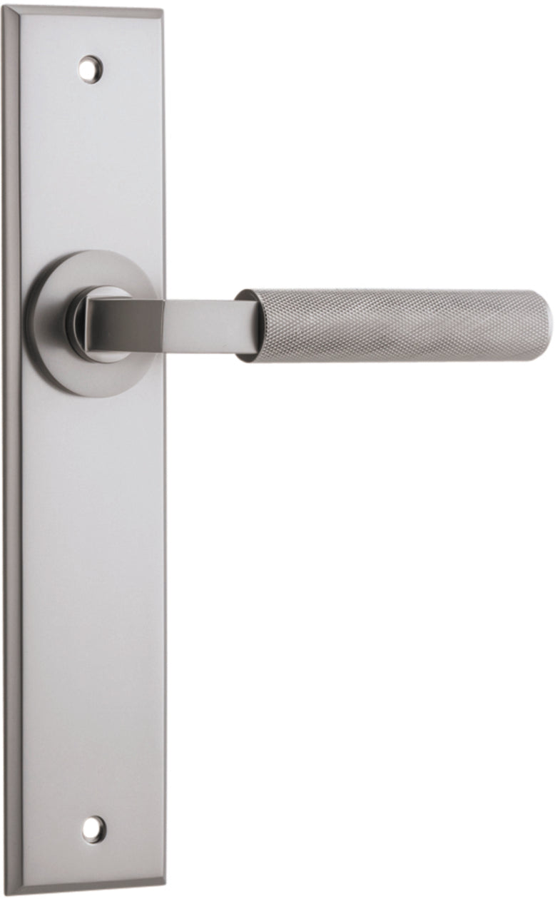 IVER BRUNSWICK DOOR LEVER HANDLE ON CHAMFERED BACKPLATE - CUSTOMISE TO YOUR NEEDS