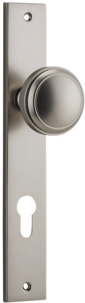 IVER PADDINGTON DOOR KNOB ON RECTANGULAR BACKPLATE - CUSTOMISE TO YOUR NEEDS