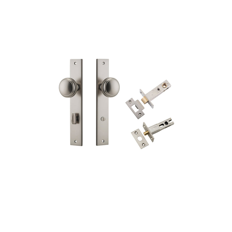 IVER PADDINGTON DOOR KNOB ON RECTANGULAR BACKPLATE - CUSTOMISE TO YOUR NEEDS