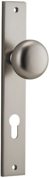 IVER CAMBRIDGE DOOR KNOB ON RECTANGULAR BACKPLATE - CUSTOMISE TO YOUR NEEDS