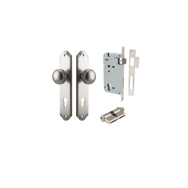 IVER PADDINGTON DOOR KNOB ON SHOULDERED BACKPLATE - CUSTOMISE TO YOUR NEEDS