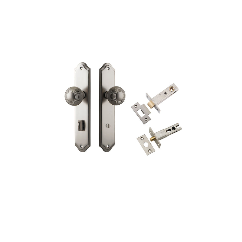 IVER GUILDFORD DOOR KNOB ON SHOULDERED BACKPLATE - CUSTOMISE TO YOUR NEEDS