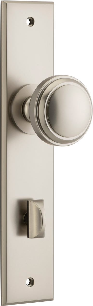 IVER PADDINGTON DOOR KNOB ON CHAMFERED BACKPLATE - CUSTOMISE TO YOUR NEEDS