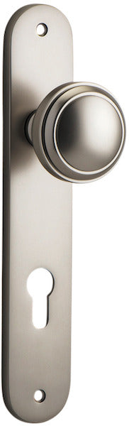 IVER PADDINGTON DOOR KNOB ON OVAL BACKPLATE - CUSTOMISE TO YOUR NEEDS