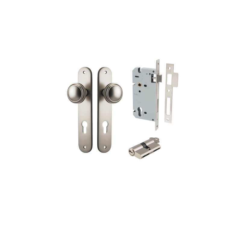 IVER PADDINGTON DOOR KNOB ON OVAL BACKPLATE - CUSTOMISE TO YOUR NEEDS