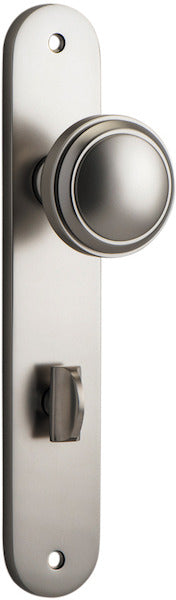 IVER PADDINGTON DOOR KNOB ON OVAL BACKPLATE - CUSTOMISE TO YOUR NEEDS