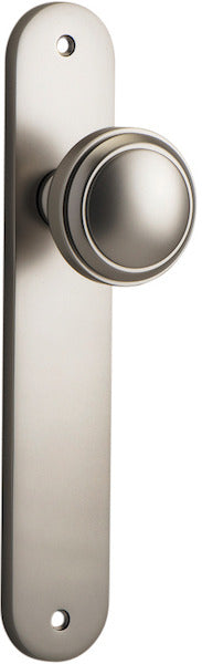 IVER PADDINGTON DOOR KNOB ON OVAL BACKPLATE - CUSTOMISE TO YOUR NEEDS