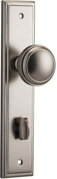 IVER PADDINGTON DOOR KNOB ON STEPPED BACKPLATE - CUSTOMISE TO YOUR NEEDS