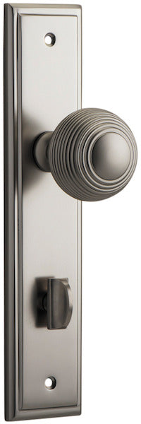 IVER GUILDFORD DOOR KNOB ON STEPPED BACKPLATE - CUSTOMISE TO YOUR NEEDS