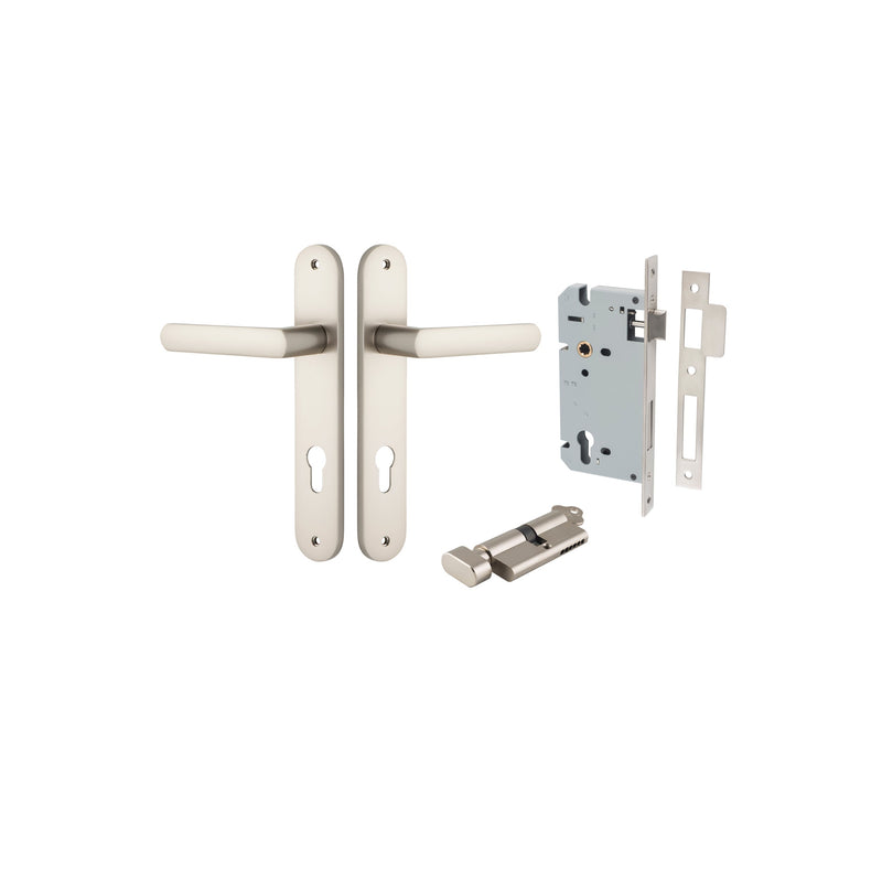 IVER OSAKA DOOR LEVER HANDLE ON OVAL BACKPLATE - CUSTOMISE TO YOUR NEEDS