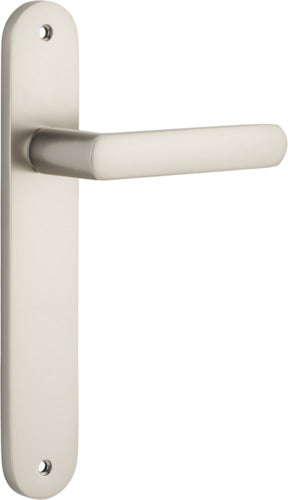 IVER OSAKA DOOR LEVER HANDLE ON OVAL BACKPLATE - CUSTOMISE TO YOUR NEEDS