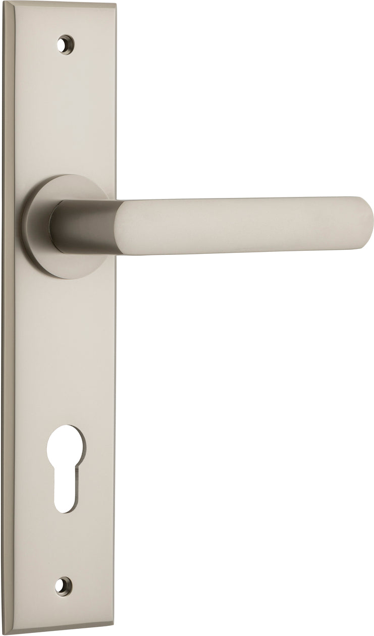 IVER OSAKA DOOR LEVER HANDLE ON CHAMFERED BACKPLATE - CUSTOMISE TO YOUR NEEDS