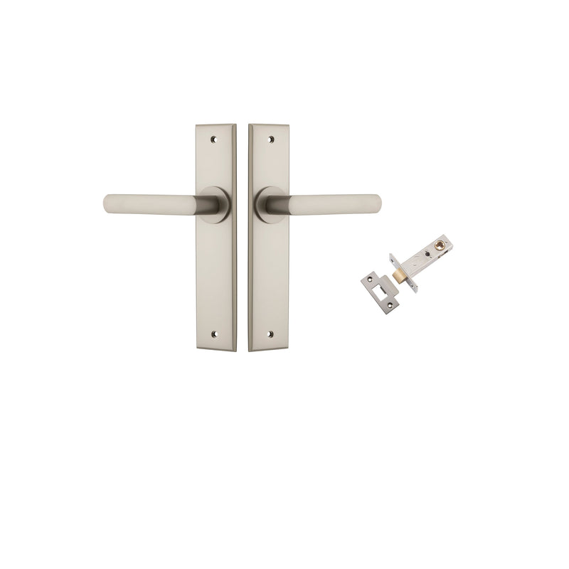 IVER OSAKA DOOR LEVER HANDLE ON CHAMFERED BACKPLATE - CUSTOMISE TO YOUR NEEDS