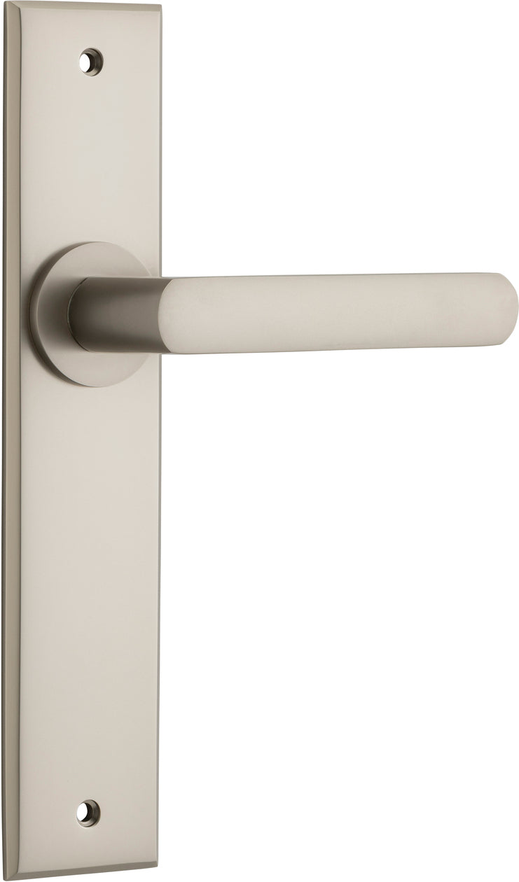 IVER OSAKA DOOR LEVER HANDLE ON CHAMFERED BACKPLATE - CUSTOMISE TO YOUR NEEDS