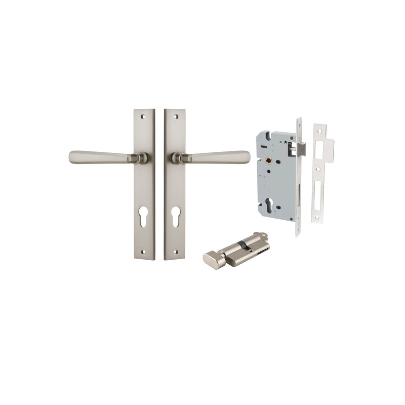 IVER COPENHAGEN DOOR LEVER HANDLE ON RECTANGULAR BACKPLATE - CUSTOMISE TO YOUR NEEDS