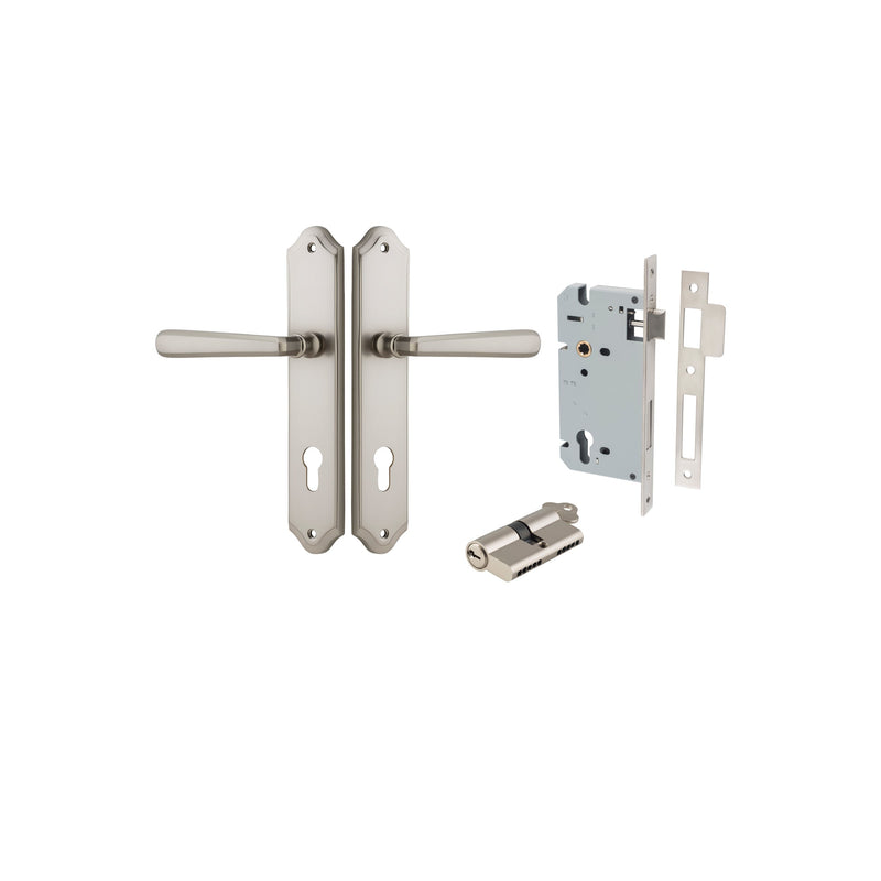 IVER COPENHAGEN DOOR LEVER HANDLE ON SHOULDERED BACKPLATE - CUSTOMISE TO YOUR NEEDS