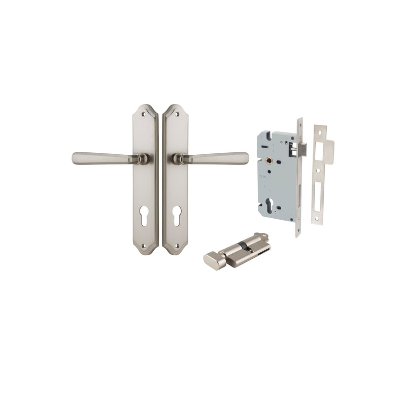 IVER COPENHAGEN DOOR LEVER HANDLE ON SHOULDERED BACKPLATE - CUSTOMISE TO YOUR NEEDS