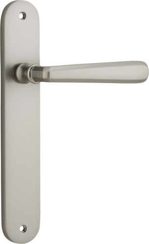 IVER COPENHAGEN DOOR LEVER HANDLE ON OVAL BACKPLATE - CUSTOMISE TO YOUR NEEDS