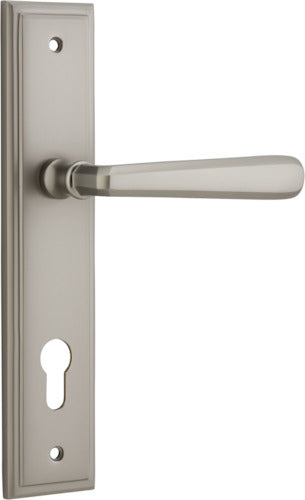 IVER COPENHAGEN DOOR LEVER HANDLE ON STEPPED BACKPLATE - CUSTOMISE TO YOUR NEEDS