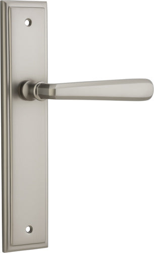 IVER COPENHAGEN DOOR LEVER HANDLE ON STEPPED BACKPLATE - CUSTOMISE TO YOUR NEEDS