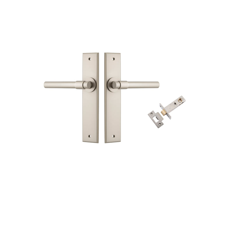 IVER HELSINKI DOOR LEVER HANDLE ON CHAMFERED BACKPLATE - CUSTOMISE TO YOUR NEEDS